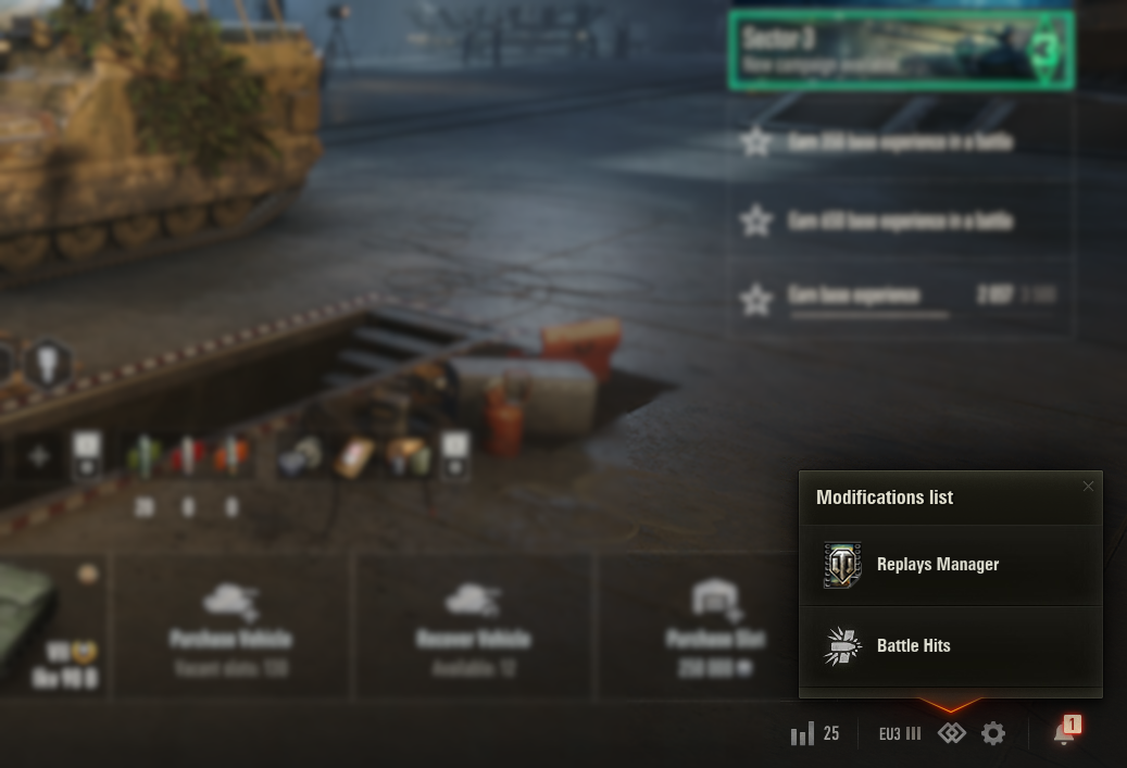 Пример работы ModsList